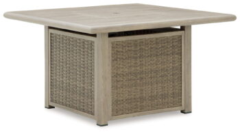 Carisbo - Beige - Square Fire Pit Table