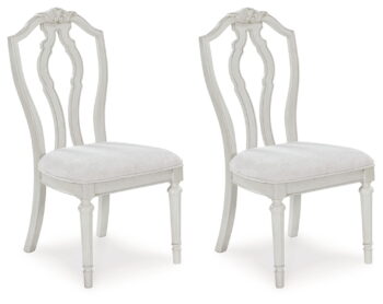 Montelaine - Antique White - Dining Upholstered Side Chair (Set of 2)
