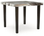 Jazmore - Dark Brown / Beige - Square Dining Room Counter Table