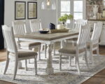 Havalance - White / Gray - Rectangular Dining Room Table