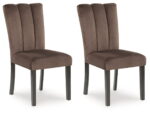 Jazmore - Mocha - Dining Upholstered Side Chair (Set of 2)