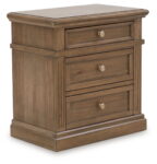 Mylarken - Brown - Three Drawer Night Stand