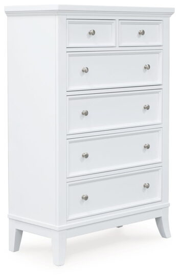Trulani - White - Six Drawer Chest
