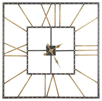 Thames - Black / Gold Finish - Wall Clock