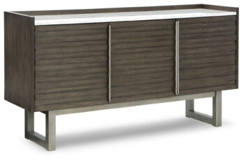 Arkenton - Grayish Brown / White - Dining Room Server