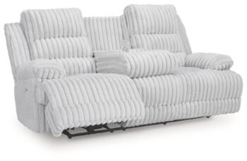 Technique - Reclining Power Sofa With Drop Down Table