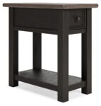 Tyler Creek - Black / Gray - Chair Side End Table