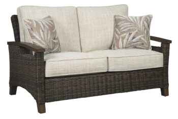 Paradise Trail - Medium Brown - Loveseat w/Cushion