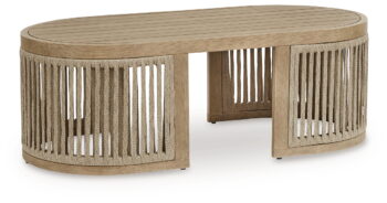 Vision Lane - Beige - Rectangular Cocktail Table