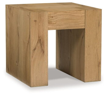 Bracken - Light Brown - Square End Table