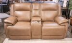 Malcesine - Sahara - Power Reclining Loveseat With Console / Adjustable Headrest