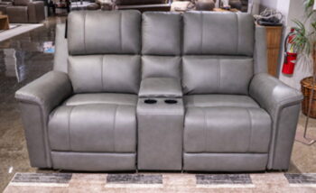 Beryton - Anchor - Power Reclining Loveseat With Console / Adjustable Headrest