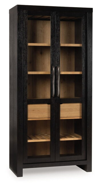 Bracken - French Black / Light Brown - Display Cabinet