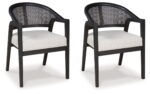 Bracken - French Black - Dining Upholstered Arm Chair (Set of 2)