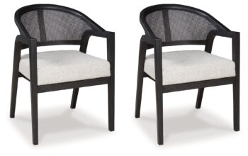 Bracken - French Black - Dining Upholstered Arm Chair (Set of 2)