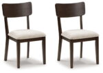 Dantenton - Merlot - Dining Upholstered Side Chair (Set of 2)