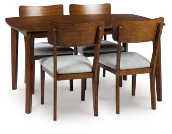 Lyncott - Brown - Dining Room Table Set (Set of 5)