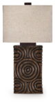 Heathbury - Antique Brown - Paper Table Lamp