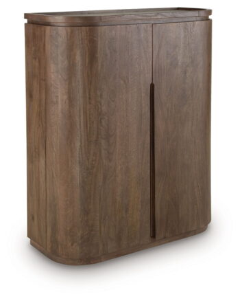 Landermont - Medium Brown - Bar Cabinet